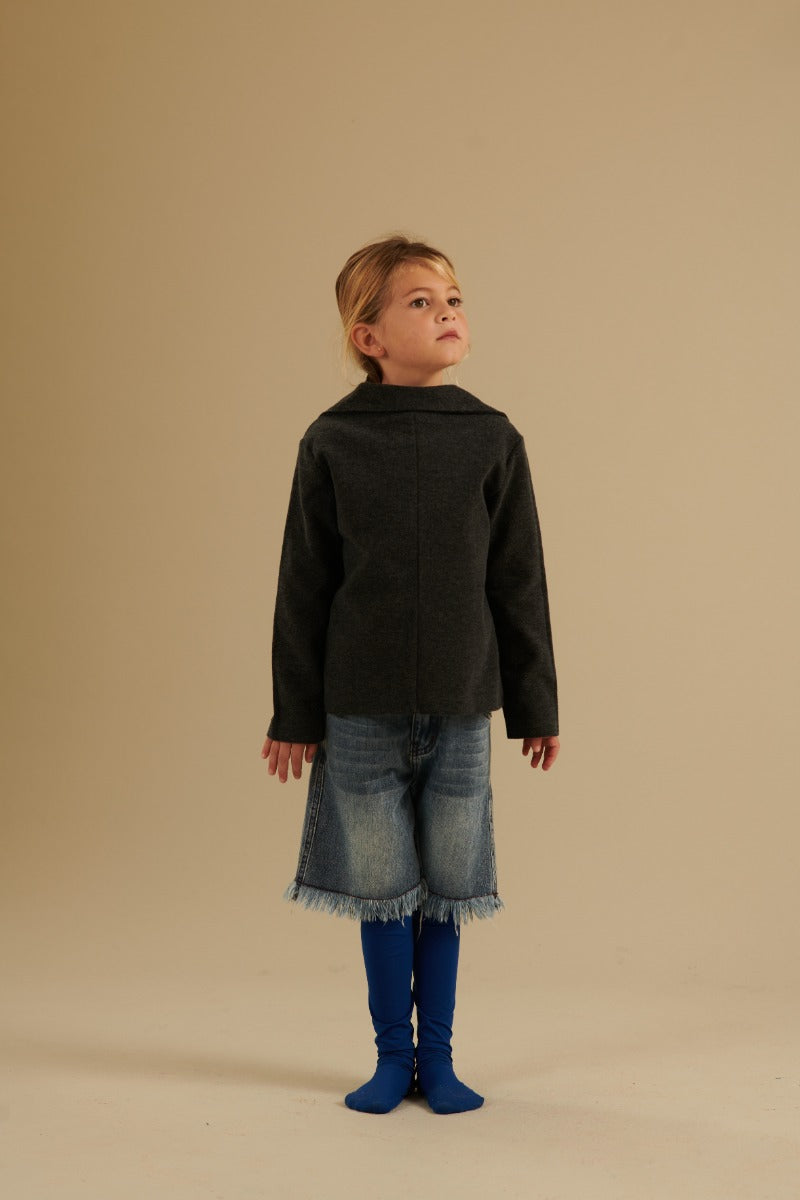 Long Shorts Washed Denim