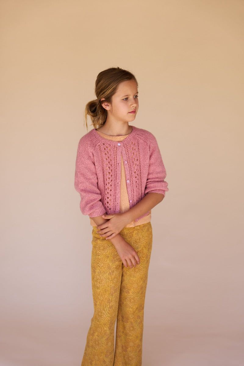 Cardigan Knitted Warm Pink