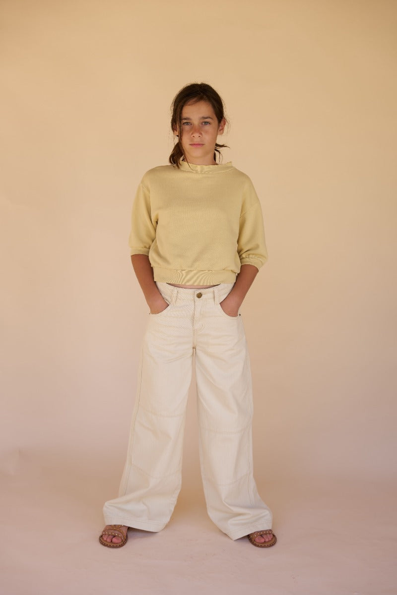 Sweater Boxy Pale Yellow