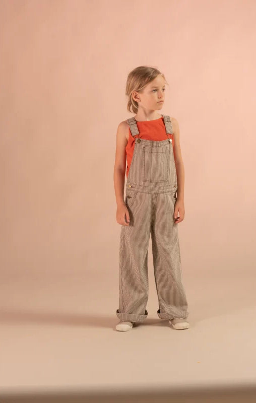 Dungaree Brown Stripe