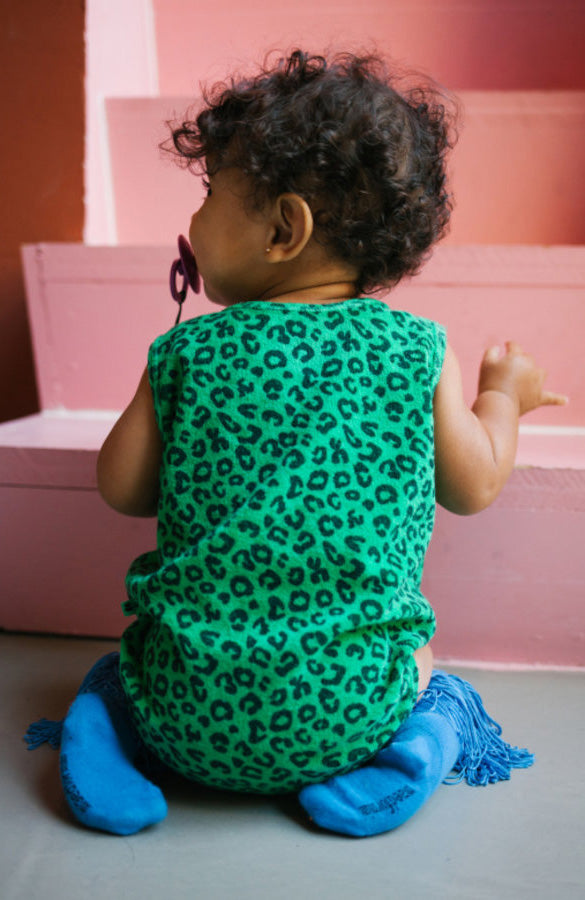 Romper Leafy Leopard