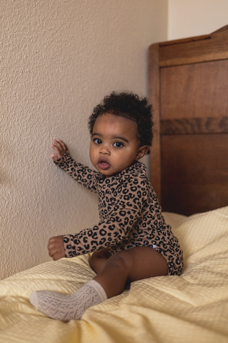 Bodysuit Light Brown Leopard