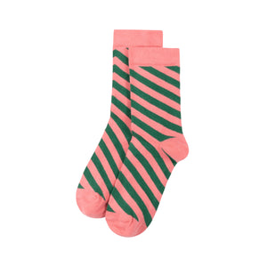 Sock Stripe Strawberry Ultramarine Green