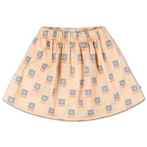 Skirt Midi Cloudy Repose All Over Print
