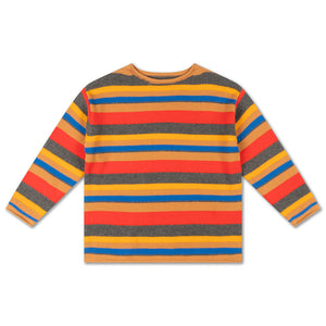 Sweater Boxy Knit Multi Stripe