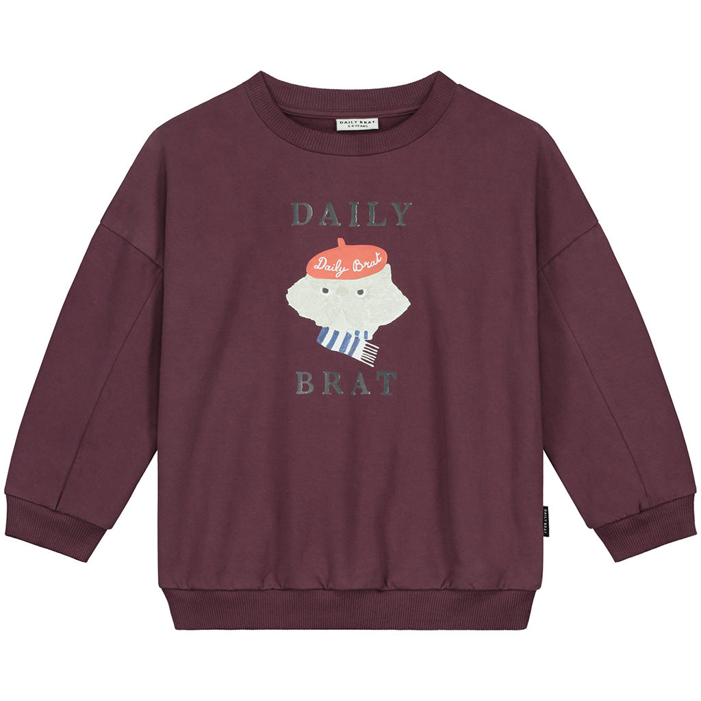 Sweater Craby Cat Soft Purple