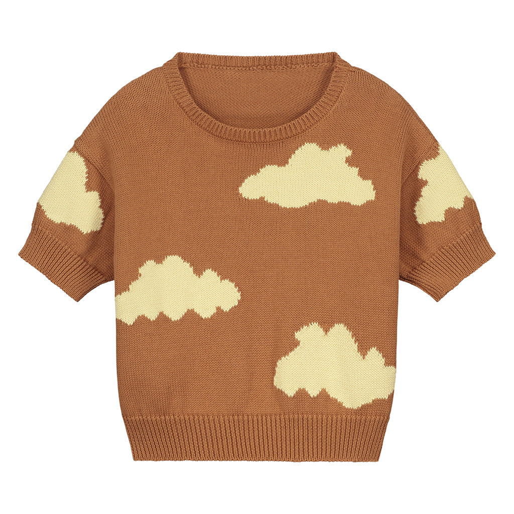 Sweater Knitted Mini Cloudy DK Sandstone