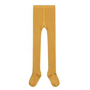 Tights Ribbed Mustard
