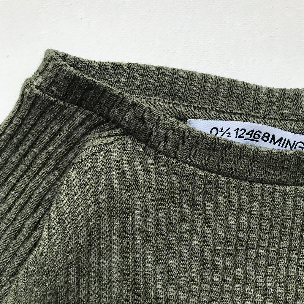 Longsleeve Rib Dark Green