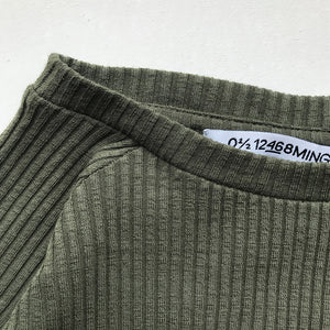 Longsleeve Rib Dark Green