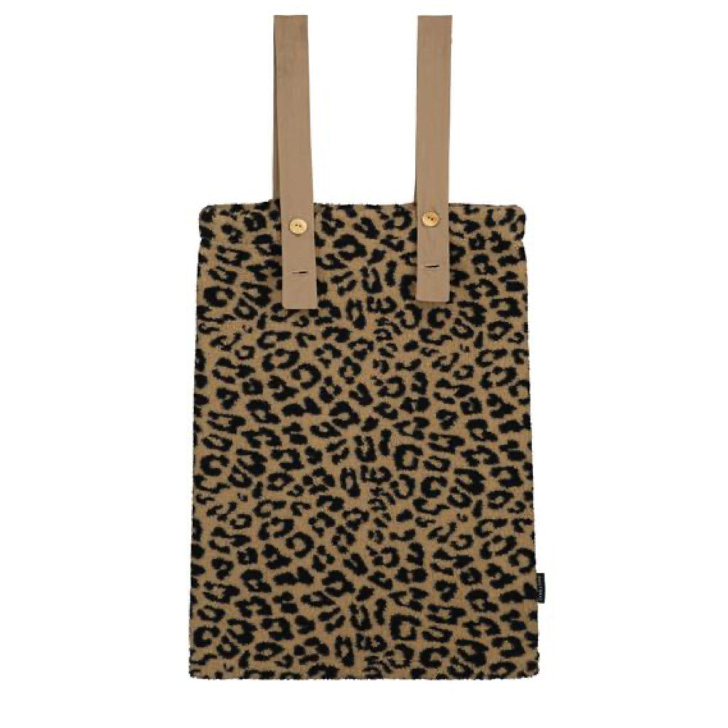 Skirt Fuzzy Teddy Leopard Camel