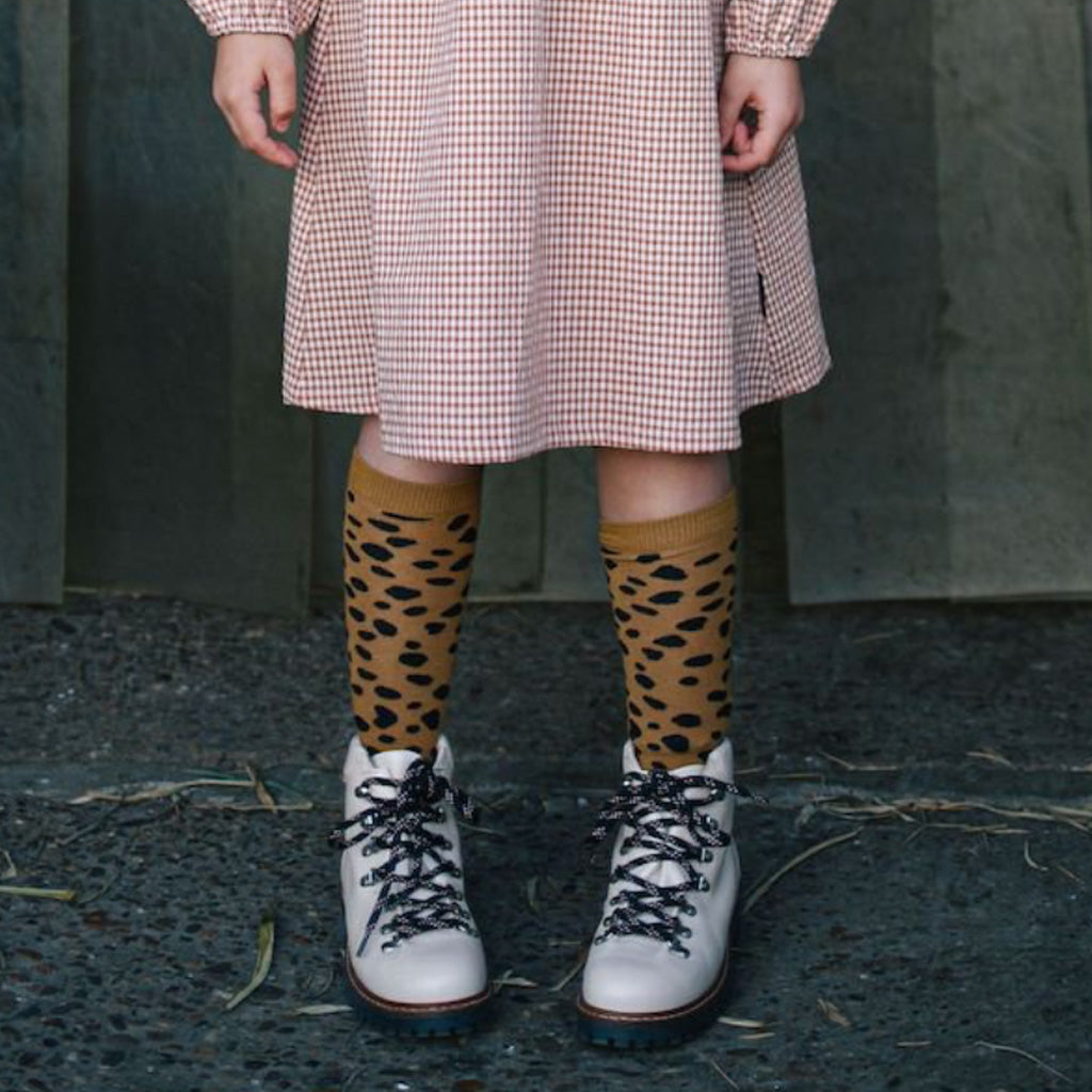 Sock Knee Winter Stone