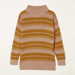Sweater Rib Knitted Amber Stripe