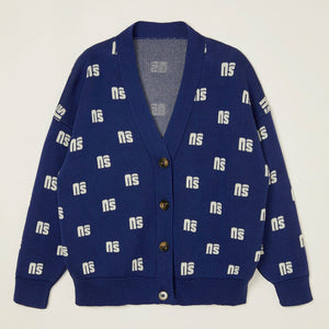 Cardigan Jacquard Night Monogram - sample
