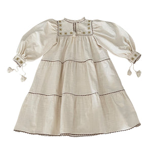 Dress Folk Ecru
