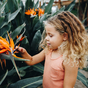 Tanktop Lily Burned Orange White Striped