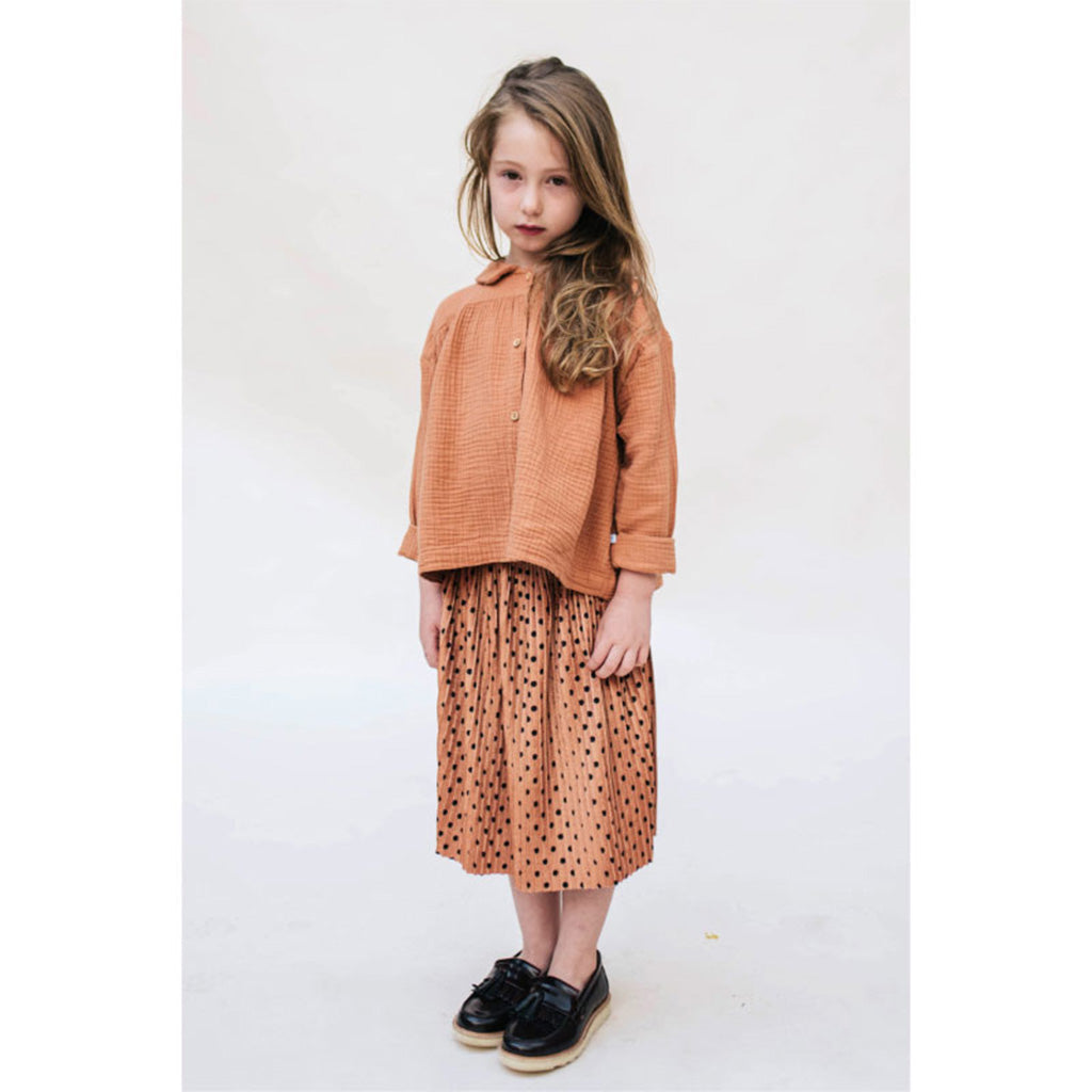 Blouse Collar Warm Powder