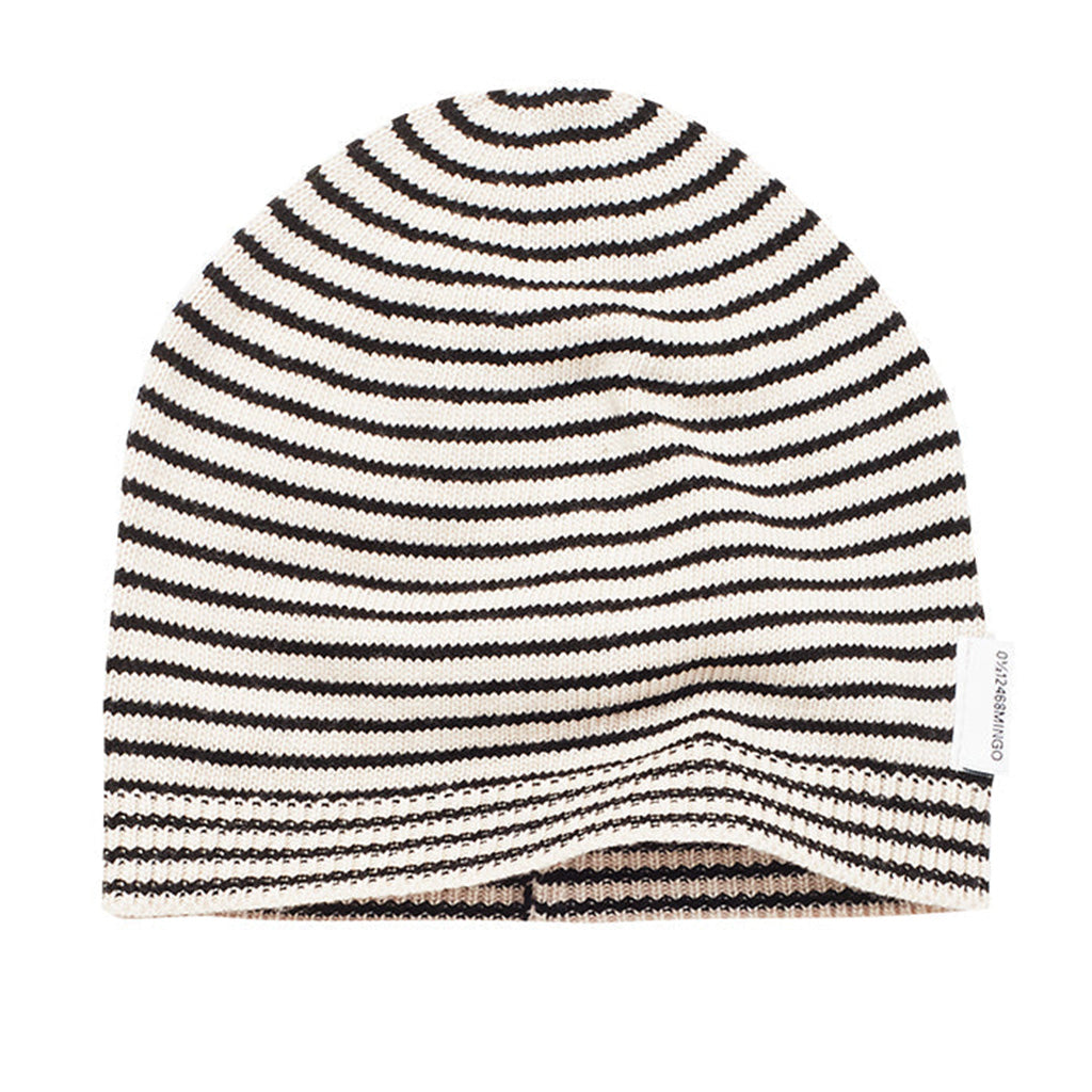 Beanie Knit Monochrome Stripe