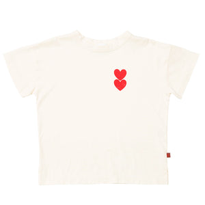 Tee Twin Heart Off White