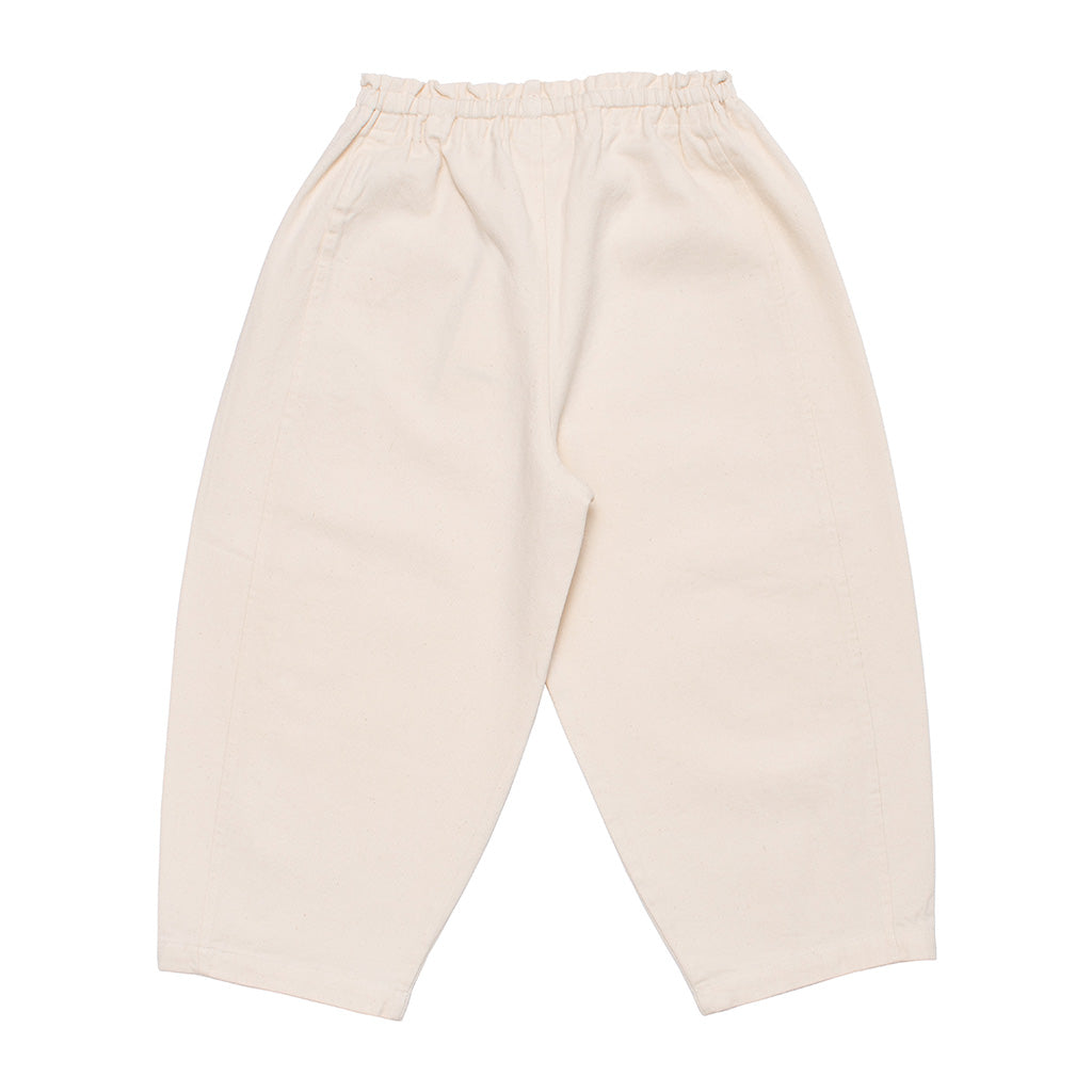 Pant Panel Drawcord Raw Ecru
