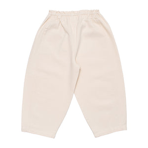Pant Panel Drawcord Raw Ecru