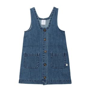 Pinafore Mid Blue Denim