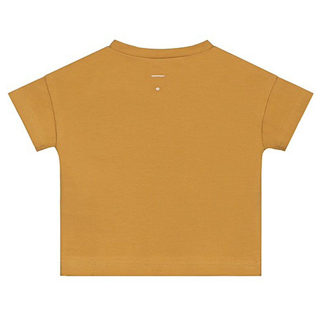 Tee Baby Short Sleeves Henley Mustard