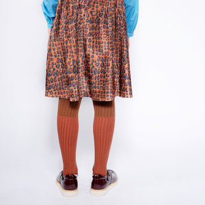 Tights Autumn Brown Color Block