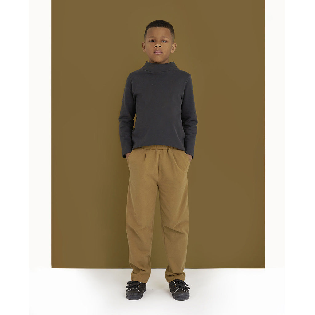 Trousers Pleated Relaxed Peanut