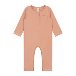 Playsuit Long Sleeve Baby Rustic Clay
