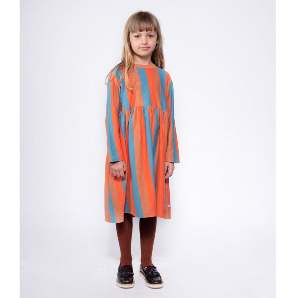 Dress Midi Multi Block Stripe