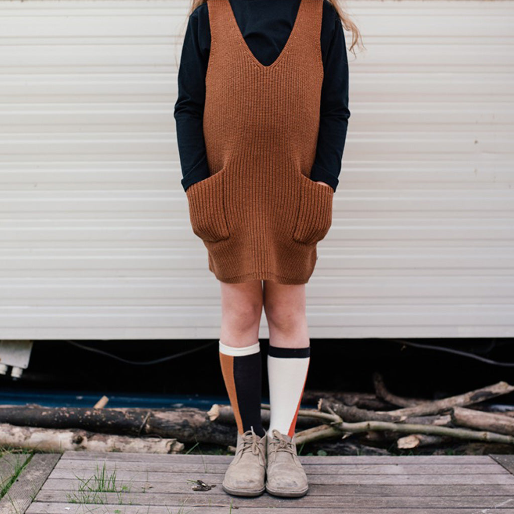 Dress Spencer Leave Brown - Sample