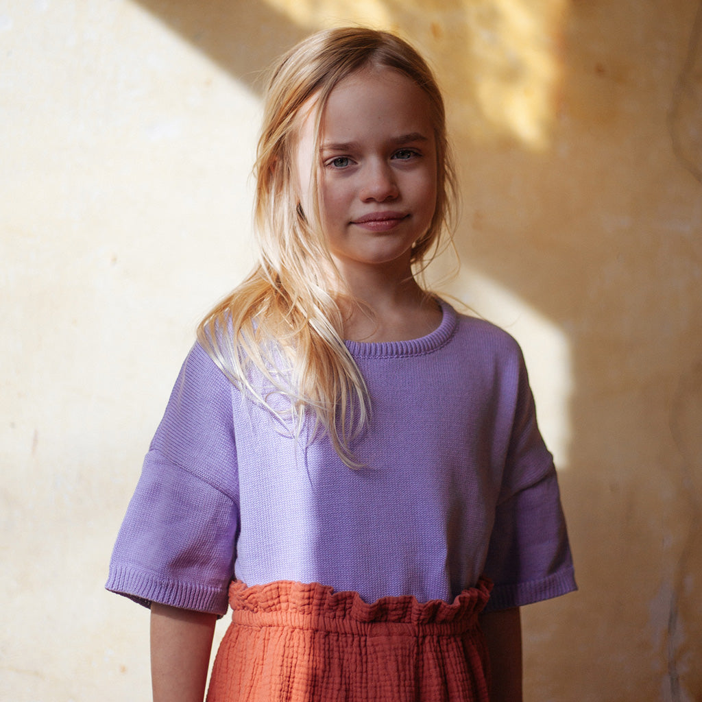 T-shirt Summer Knitted Clay