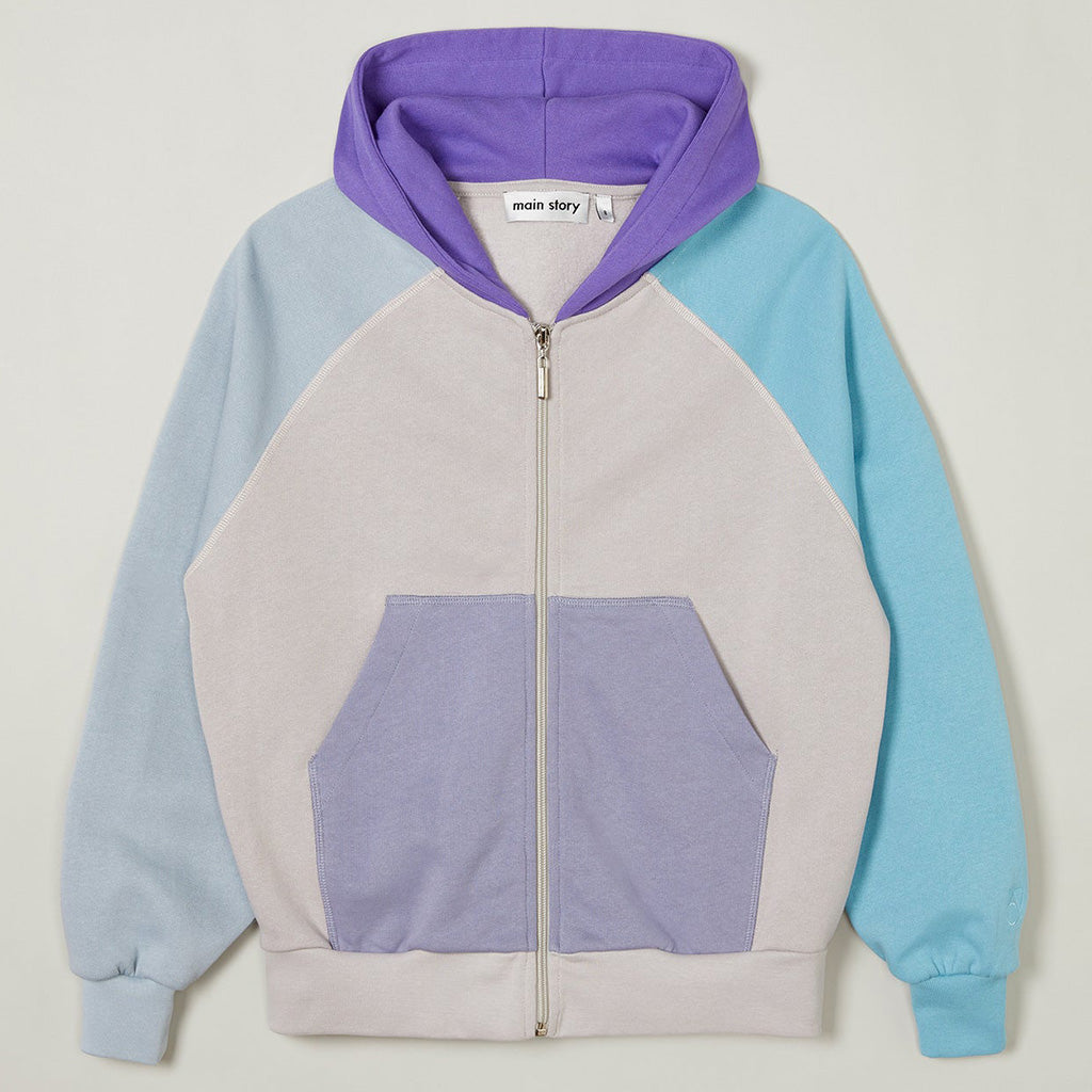 Hoodie Colourblock Cloud