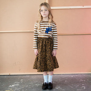 Longsleeve Stripe Emblem Buttermilk Otomi Blue Cat