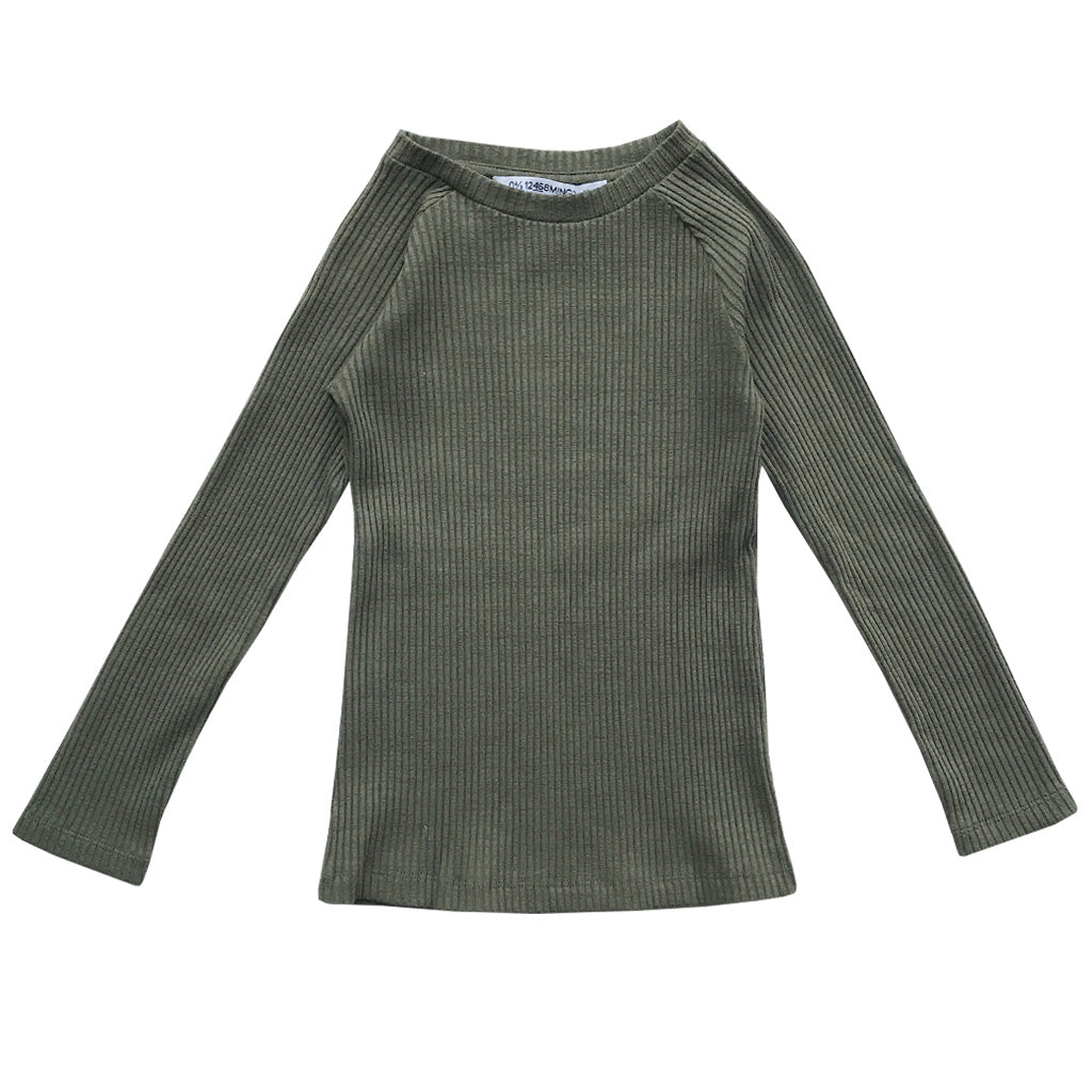 Longsleeve Rib Dark Green