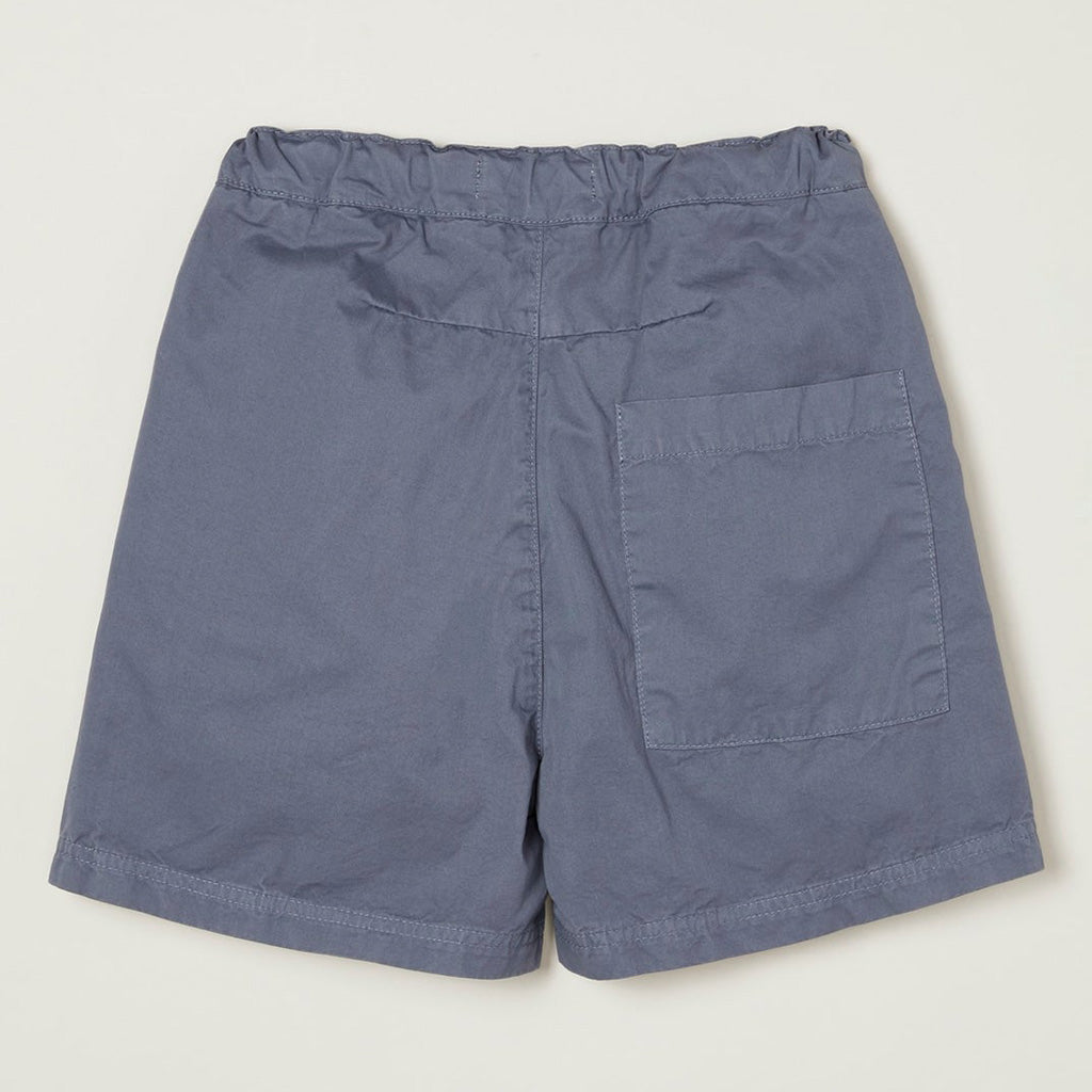 Shorts Pleat Blue Granite