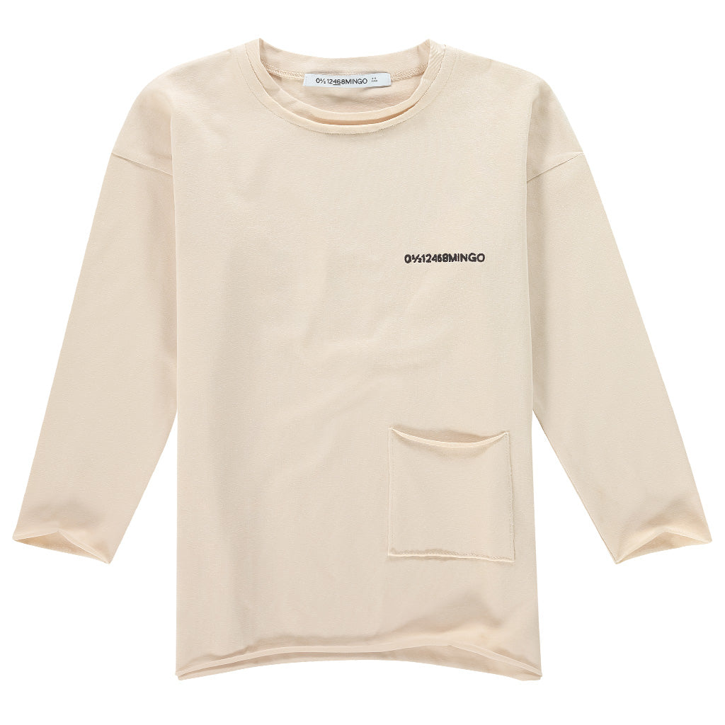 Longsleeve Butter Cream Logo