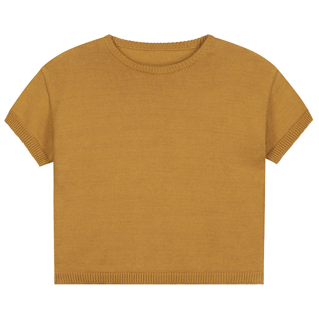 T-shirt Summer Knitted Sandstone