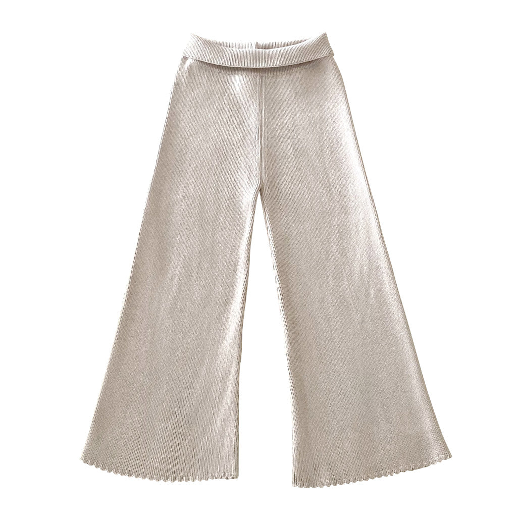 Pants Knit Rib Natural