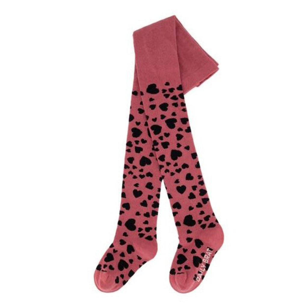 Tights Heart Happy Pink