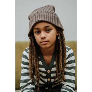 Hat Knitted Brown