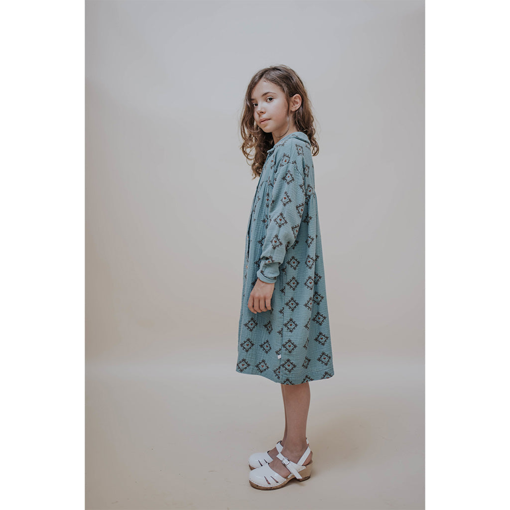 Dress Collar Tiles Heart All Over