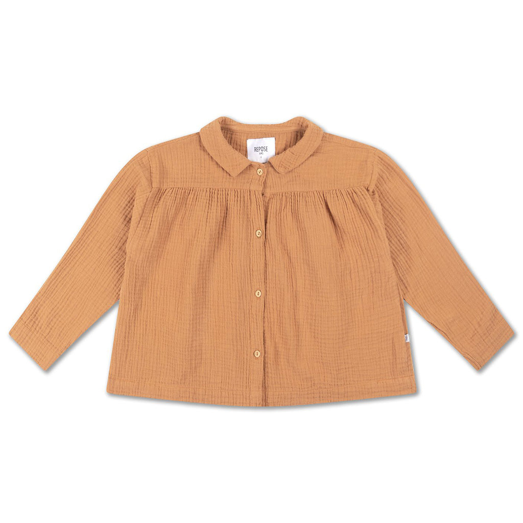Blouse Collar Warm Powder