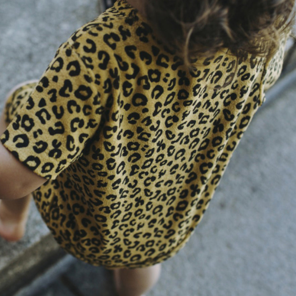 Maed for shop mini leopard dress