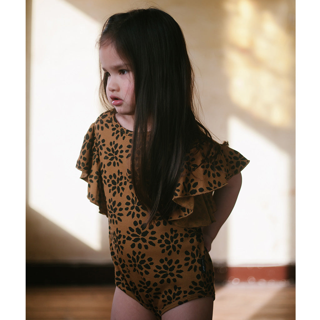 Bodysuit Ivy Ruffle Sandstone