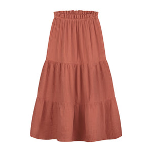 Skirt Mio Maxi Rusty Red