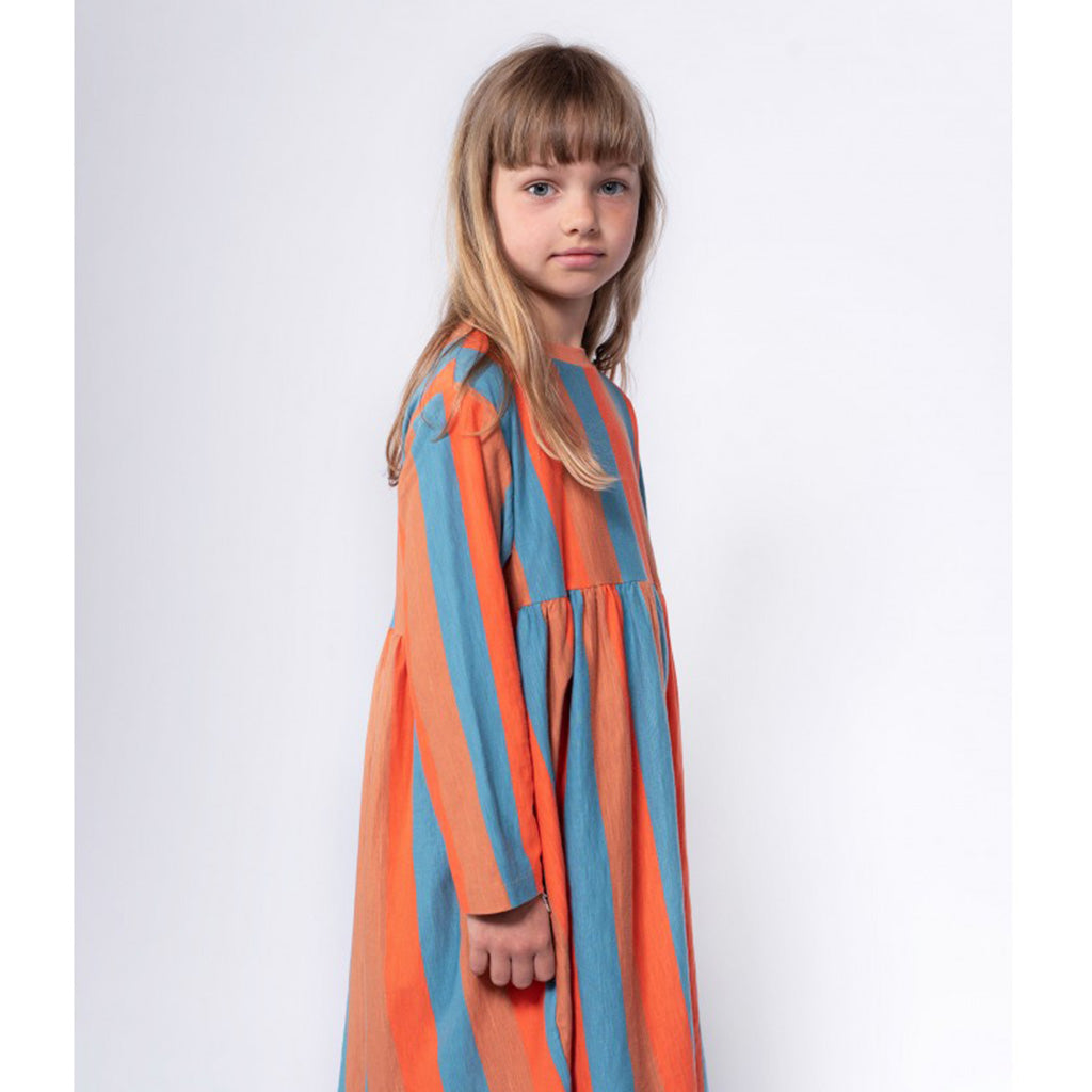 Dress Midi Multi Block Stripe