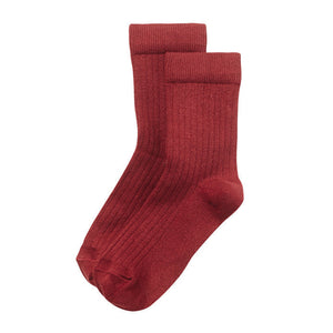 Socks Brick Red