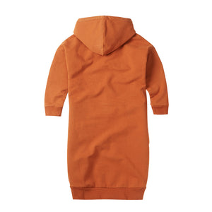 Hooded Sweater Dress Dark Ginger